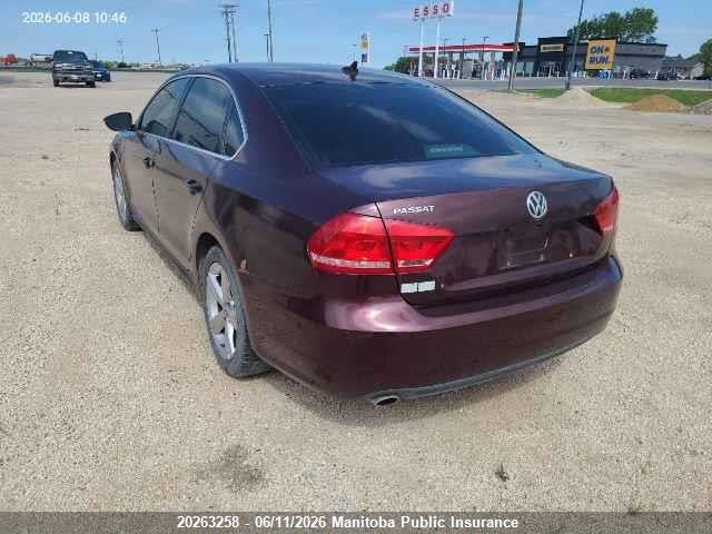 20263258 :رقم المزاد ، 1VWBH7A32CC034038 vin ، 2012 Volkswagen Passat 2.5 مزاد بيع