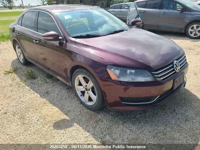 20263258 :رقم المزاد ، 1VWBH7A32CC034038 vin ، 2012 Volkswagen Passat 2.5 مزاد بيع