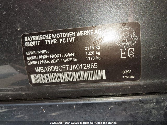 BMW 330i Xdrive 2018 WBA8D9C57JA012965 Image 9
