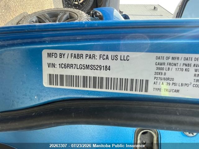 Dodge Ram 1500 Slt Crew Cab 2021 1C6RR7LG5MS529184 Image 9