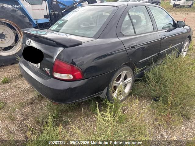 2003 Nissan Sentra Se-r Spec V მანქანა იყიდება აუქციონზე, vin: 3N1AB51D73L723125, აუქციონის ნომერი: 20263322