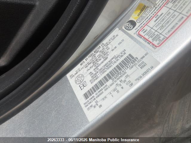Продажа на аукционе авто 2012 Ford Fusion Sel V6, vin: 3FAHP0CG1CR278889, номер лота: 20263333