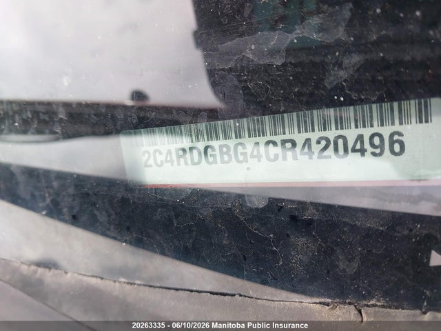 Aukcja sprzedaży 2012 Dodge Grand Caravan Se, vin: 2C4RDGBG4CR420496, numer aukcji: 20263335