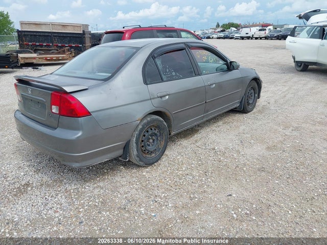 20263338 :رقم المزاد ، 2HGES16644H904552 vin ، 2004 Honda Civic Lx مزاد بيع