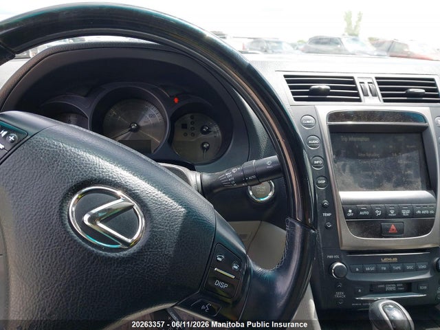 2007 Lexus Gs 350 მანქანა იყიდება აუქციონზე, vin: JTHCE96S270009660, აუქციონის ნომერი: 20263357