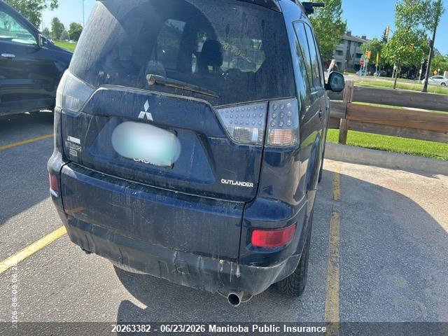 20263382 :رقم المزاد ، JA4AT2AW9BU603187 vin ، 2011 Mitsubishi Outlander Es مزاد بيع