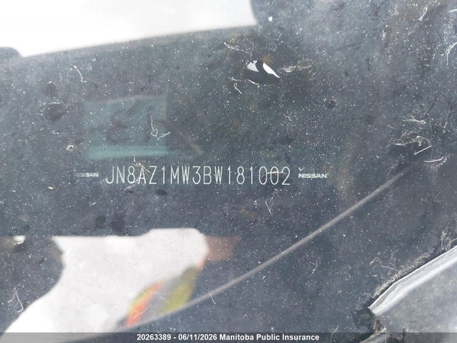 Продаж на аукціоні авто 2011 Nissan Murano Sl, vin: JN8AZ1MW3BW181002, номер лоту: 20263389