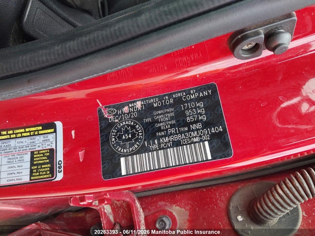 Hyundai Venue Essential 2021 KMHRB8A30MU091404 Image 8