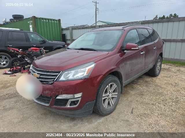 Chevrolet Traverse Lt 2017 1GNKRGKD1HJ330136 Image 2
