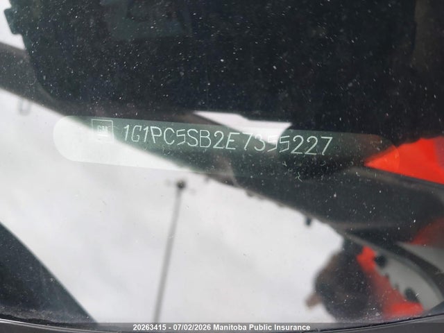 Aukcja sprzedaży 2014 Chevrolet Cruze Lt Turbo, vin: 1G1PC5SB2E7355227, numer aukcji: 20263415