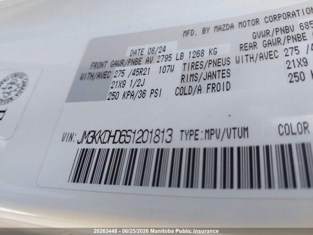 Mazda Cx-90 Gt 2025 JM3KKDHD6S1201813 Image 9