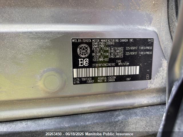 Toyota RAV4 LE 2022 2T3B1RFV2NC280182 Image 9