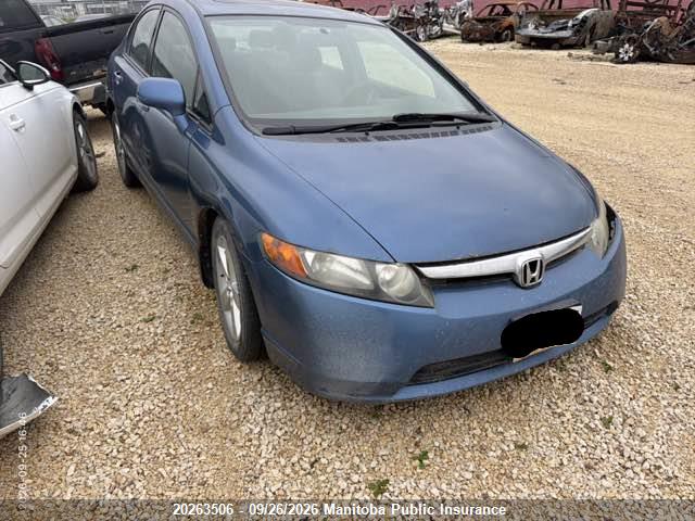 2008 Honda Civic Lx მანქანა იყიდება აუქციონზე, vin: 2HGFA165X8H024783, აუქციონის ნომერი: 20263506
