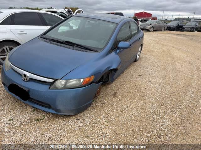 2008 Honda Civic Lx მანქანა იყიდება აუქციონზე, vin: 2HGFA165X8H024783, აუქციონის ნომერი: 20263506