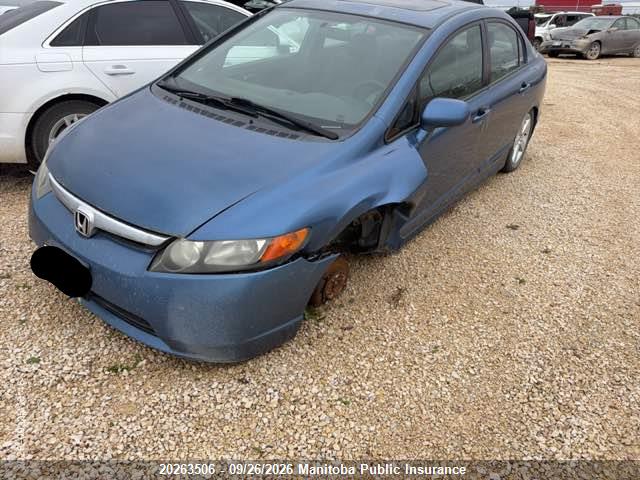 2008 Honda Civic Lx მანქანა იყიდება აუქციონზე, vin: 2HGFA165X8H024783, აუქციონის ნომერი: 20263506