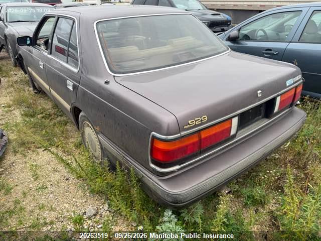 20263519 :رقم المزاد ، JM1HC2215K0203335 vin ، 1989 Mazda 929 مزاد بيع