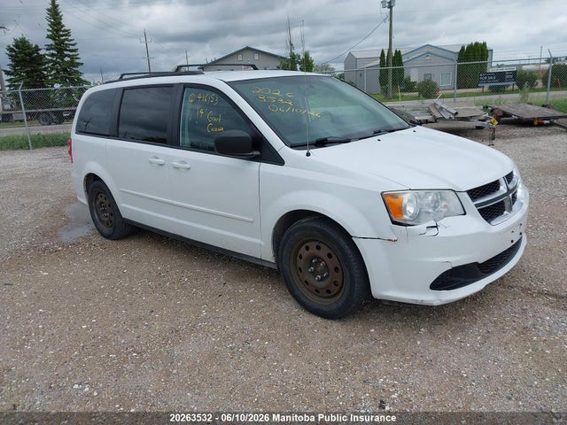 20263532 :رقم المزاد ، 2C4RDGBG5ER416153 vin ، 2014 Dodge Grand Caravan Se مزاد بيع