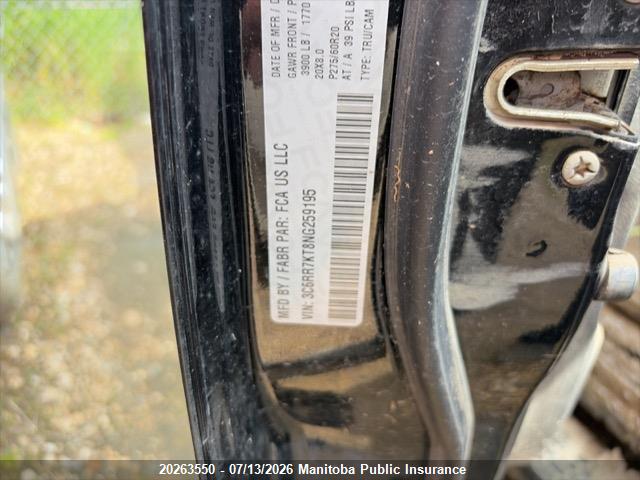 3C6RR7KT8NG259195 Dodge Ram 1500 Night