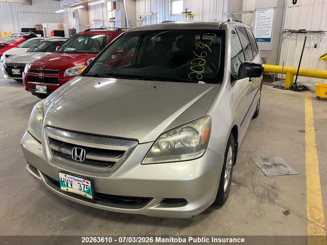 Продаж на аукціоні авто 2005 Honda Odyssey Ex, vin: 5FNRL38275B511381, номер лоту: 20263610