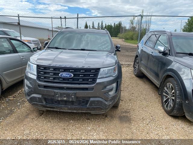 20263615 :رقم المزاد ، 1FM5K8GT2HGA38620 vin ، 2017 Ford Explorer Platinum Ecoboost مزاد بيع