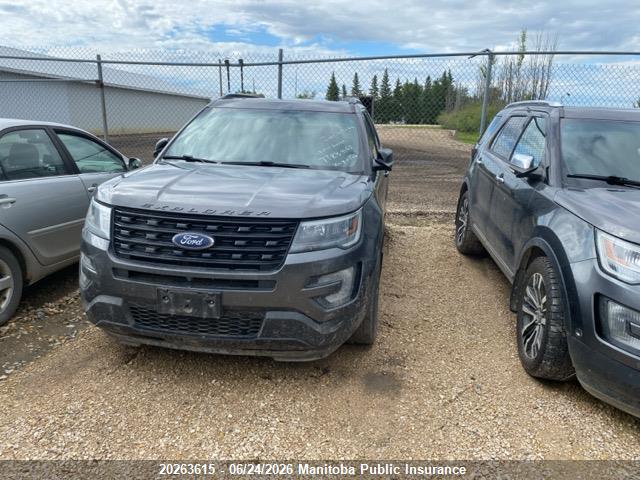 20263615 :رقم المزاد ، 1FM5K8GT2HGA38620 vin ، 2017 Ford Explorer Platinum Ecoboost مزاد بيع