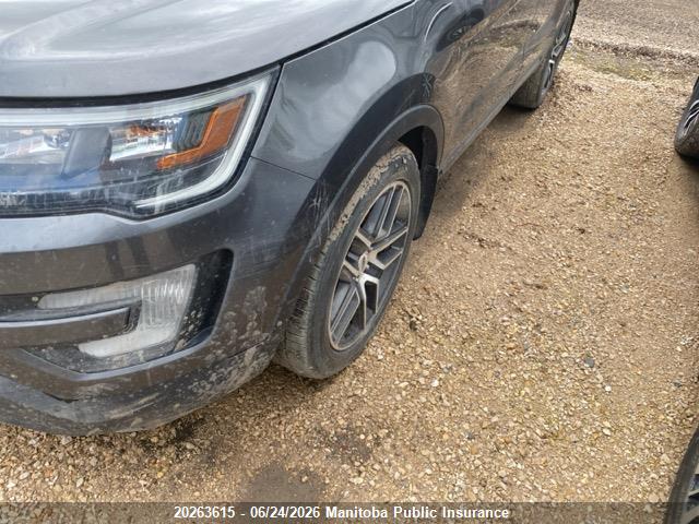 20263615 :رقم المزاد ، 1FM5K8GT2HGA38620 vin ، 2017 Ford Explorer Platinum Ecoboost مزاد بيع