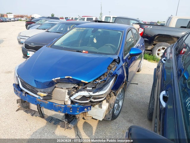 Продажа на аукционе авто 2016 Chevrolet Cruze Lt Turbo, vin: 3G1BE5SM5GS597374, номер лота: 20263628