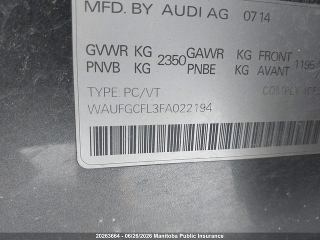 Audi S4 3.0t Quattro 2015 WAUFGCFL3FA022194 Image 9
