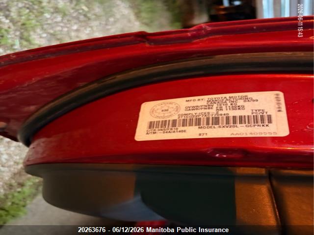 Aukcja sprzedaży 1999 Toyota Camry Solara Se, vin: 2T1CG22P7XC770940, numer aukcji: 20263676