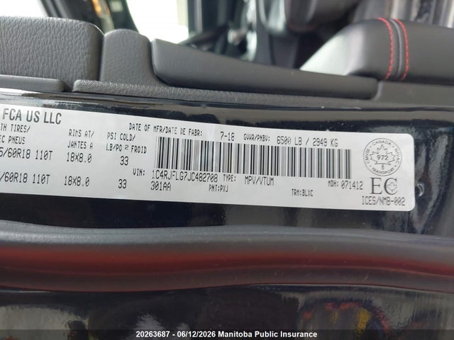 Продажа на аукционе авто 2018 Jeep Grand Cherokee Trailhawk, vin: 1C4RJFLG7JC482708, номер лота: 20263687