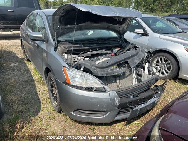 Продажа на аукционе авто 2013 Nissan Sentra 1.8 S, vin: 3N1AB7AP3DL635938, номер лота: 20263688