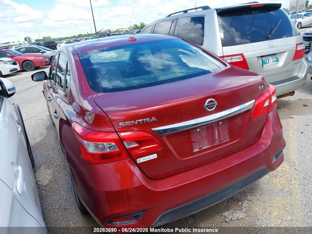 20263690 :رقم المزاد ، 3N1AB7AP9GL670195 vin ، 2016 Nissan Sentra 1.8 S مزاد بيع