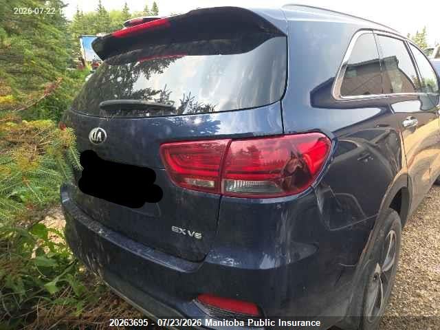 20263695 :رقم المزاد ، 5XYPHDA59KG528108 vin ، 2019 Kia Sorento Ex V6 مزاد بيع