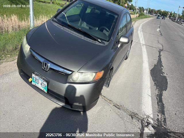 Продаж на аукціоні авто 2008 Honda Civic Lx, vin: 2HGFA16518H114842, номер лоту: 20263706