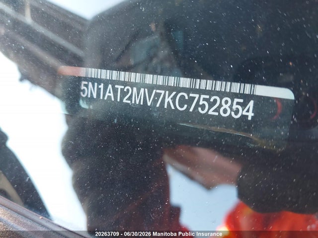 Aukcja sprzedaży 2019 Nissan Rogue Sl, vin: 5N1AT2MV7KC752854, numer aukcji: 20263709