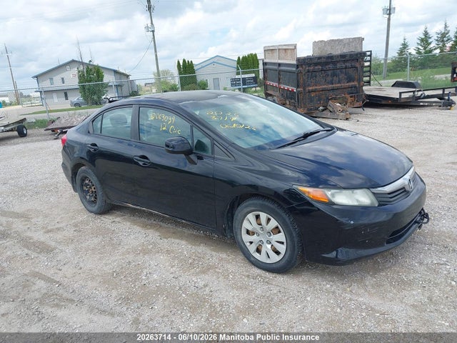 20263714 :رقم المزاد ، 2HGFB2F45CH063039 vin ، 2012 Honda Civic Lx مزاد بيع