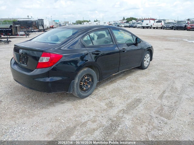 20263714 :رقم المزاد ، 2HGFB2F45CH063039 vin ، 2012 Honda Civic Lx مزاد بيع