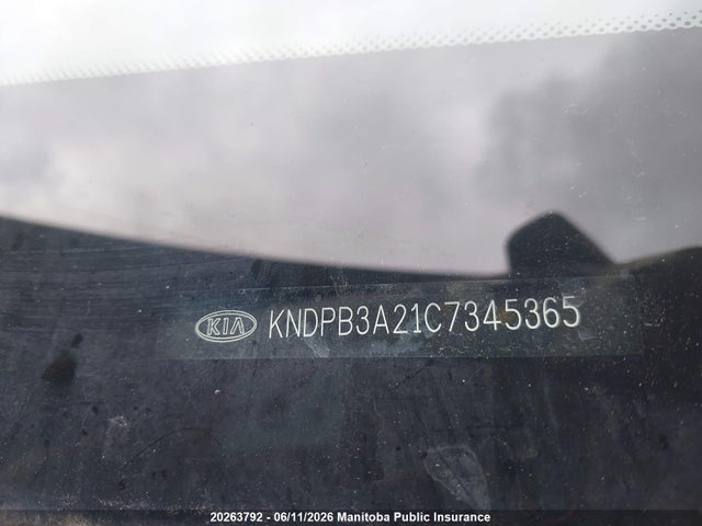 20263792 :رقم المزاد ، KNDPB3A21C7345365 vin ، 2012 Kia Sportage Lx مزاد بيع