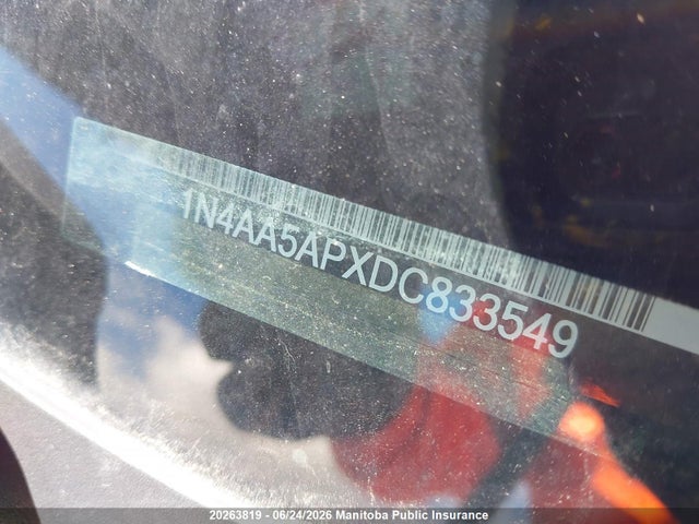 20263819 :رقم المزاد ، 1N4AA5APXDC833549 vin ، 2013 Nissan Maxima 3.5 Sv مزاد بيع