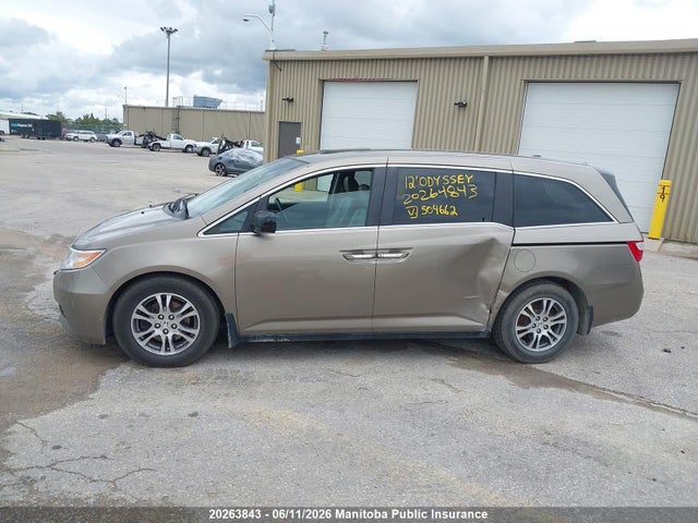 20263843 :رقم المزاد ، 5FNRL5H68CB504662 vin ، 2012 Honda Odyssey Ex-l مزاد بيع