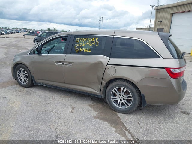 20263843 :رقم المزاد ، 5FNRL5H68CB504662 vin ، 2012 Honda Odyssey Ex-l مزاد بيع