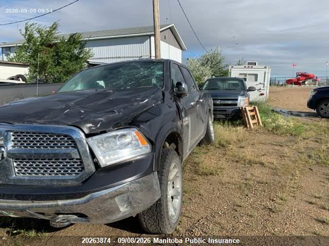 2016 Dodge Ram 1500 Laramie Crew Cab მანქანა იყიდება აუქციონზე, vin: 1C6RR7NM7GS279485, აუქციონის ნომერი: 20263874