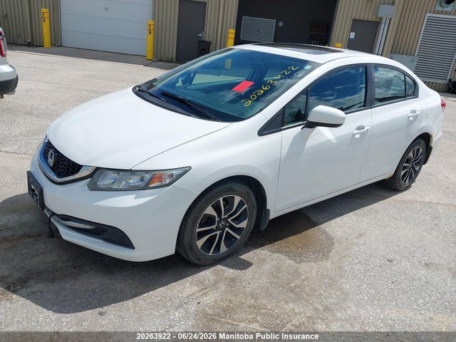20263922 :رقم المزاد ، 2HGFB2F56FH045159 vin ، 2015 Honda Civic Ex مزاد بيع