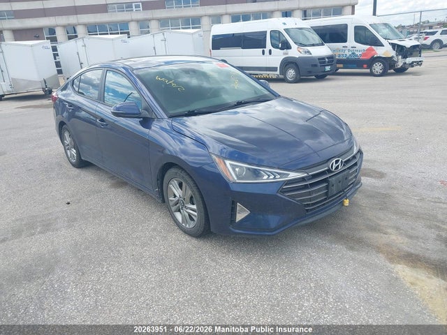 2019 Hyundai Elantra Preferred მანქანა იყიდება აუქციონზე, vin: KMHD84LF7KU787604, აუქციონის ნომერი: 20263951