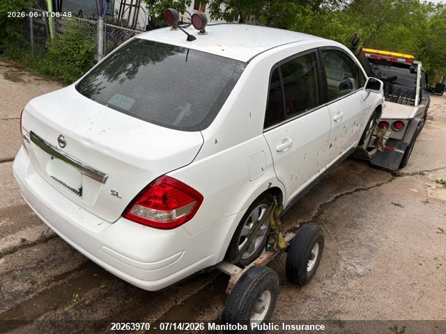 2008 Nissan Versa 1.8 Sl მანქანა იყიდება აუქციონზე, vin: 3N1BC11E08L384766, აუქციონის ნომერი: 20263970