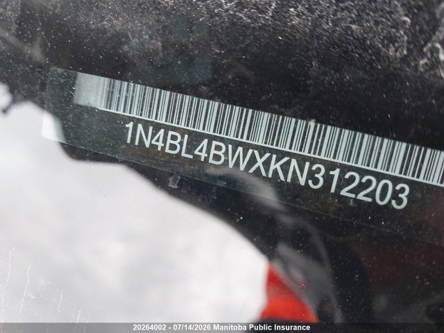 Nissan Altima 2.5 S 2019 1N4BL4BWXKN312203 Image 9