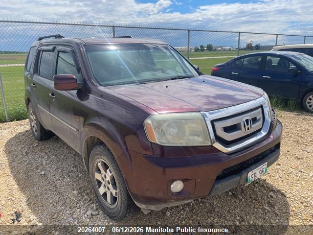 20264007 :رقم المزاد ، 5FNYF4H97AB502986 vin ، 2010 Honda Pilot Touring مزاد بيع