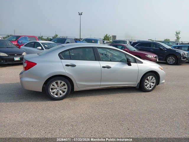 Продажа на аукционе авто 2012 Honda Civic Dx, vin: 2HGFB2E23CH005611, номер лота: 20264071
