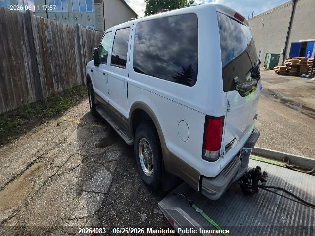 2000 Ford Excursion Limited მანქანა იყიდება აუქციონზე, vin: 1FMNU42F6YEB28210, აუქციონის ნომერი: 20264083
