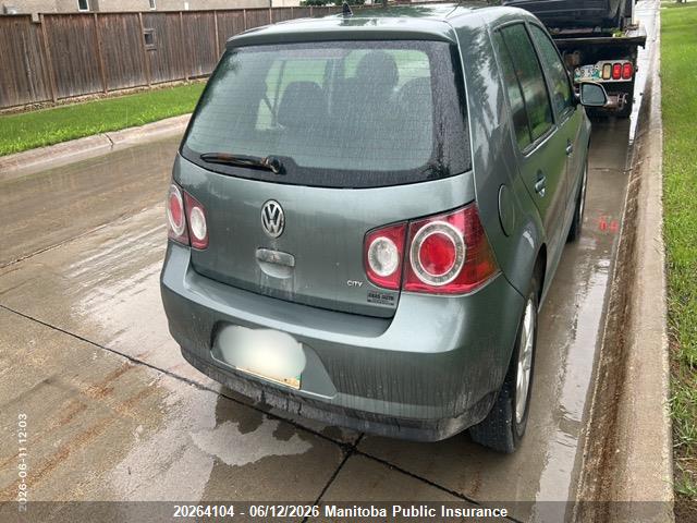 20264104 :رقم المزاد ، 9BWEL41J694009843 vin ، 2009 Volkswagen Golf City مزاد بيع